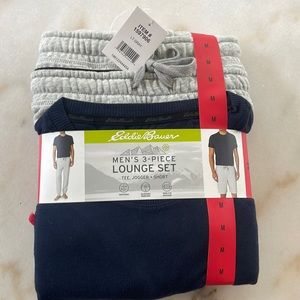 NWT Eddie Bauer Men’s 3 Piece Lounge Set in Medium